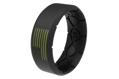 Edge Hero - America Black & Moss Green Flag Ring