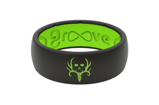 Bone Collector Black & Green Ring