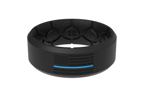 Edge Hero - Protector Black/Blue Line Ring