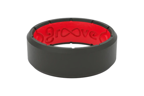 Edge Black & Red Ring