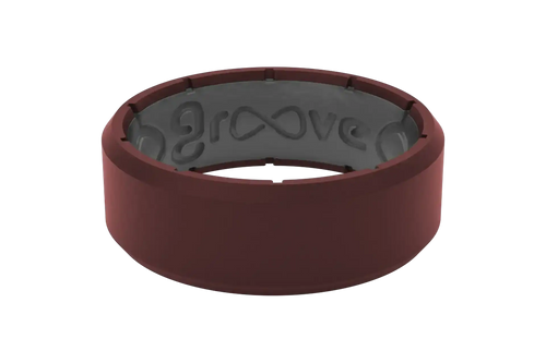 Edge Crimson & Grey Ring