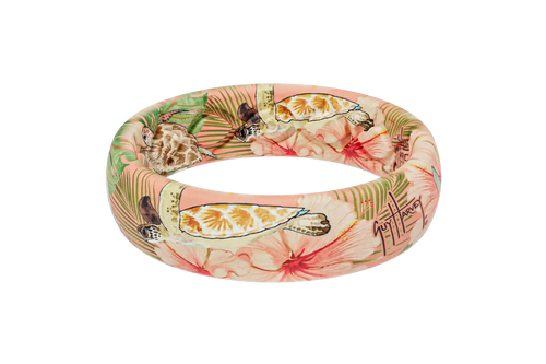 Guy Harvey Floral Turtles Thin Ring
