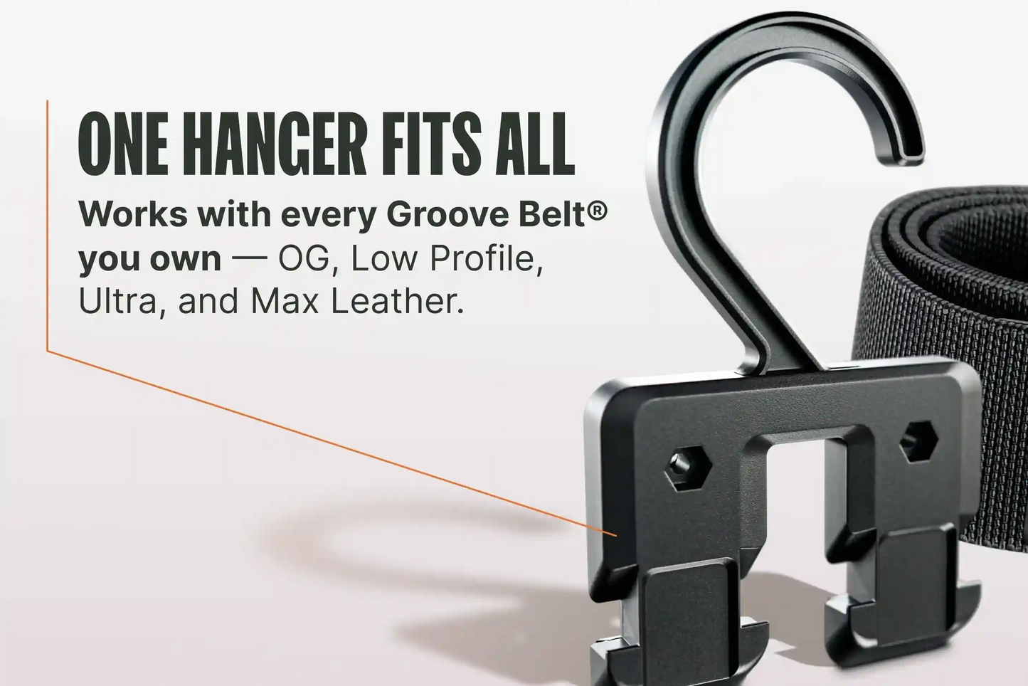 Groove Belt® Hanger